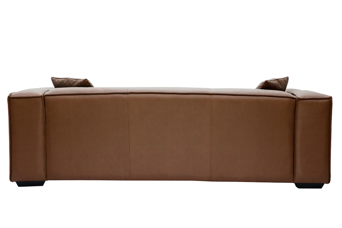 Miliboo Sofa aus Büffelleder 3-Sitzer COBAIN* Ledersofas