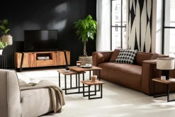 Miliboo Sofa aus Büffelleder 3-Sitzer COBAIN* Ledersofas