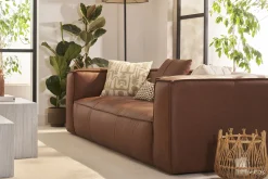 Miliboo Sofa aus Büffelleder 3-Sitzer COBAIN* Ledersofas