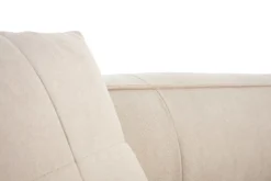Miliboo Sofa aus naturfarbenem Stoff mit Samteffekt 3-Sitzer COBAIN* Design-sofas