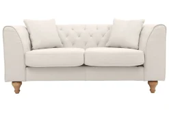Miliboo Sofa klassisch Stoff 2-Sitzer Naturfarben MONTAIGNE* Design-sofas