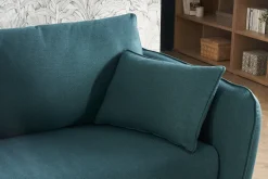 Miliboo Sofa skandinavisch 3 Plätze pfauenblau CREEP* Schlafsofas