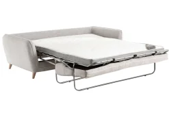 Miliboo Sofa skandinavisch 3 Plätze hellgrau-meliert CREEP* Schlafsofas