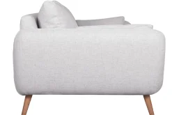 Miliboo Sofa skandinavisch 3 Plätze hellgrau-meliert CREEP* Design-sofas