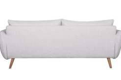 Miliboo Sofa skandinavisch 3 Plätze hellgrau-meliert CREEP* Design-sofas
