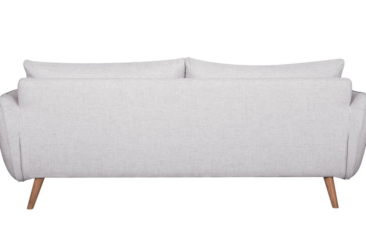 Miliboo Sofa skandinavisch 3 Plätze hellgrau-meliert CREEP* Design-sofas