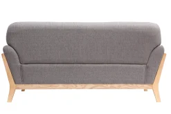Miliboo Sofa skandinavisch 2 Plätze Grau Holzbeine YOKO* Design-sofas
