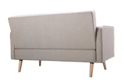 Miliboo Sofa skandinavisch 2 Plätze Hellgrau ULLA* Design-sofas