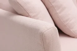 Miliboo Sofa skandinavisch 3 Plätze Bezug abnhembar Rosa OSLO* Design-sofas