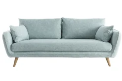 Miliboo Sofa skandinavisch 3 Plätze eisblau CREEP* Design-sofas