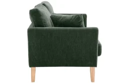 Miliboo Sofa skandinavisch 2 Plätze Khaki Holzbeine OSLO* Design-sofas