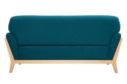 Miliboo Sofa skandinavisch 2 Plätze blaugrüner Stoff YOKO* Design-sofas