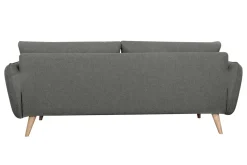Miliboo Sofa skandinavisch 3 Plätze anthrazit grauCREEP* Design-sofas