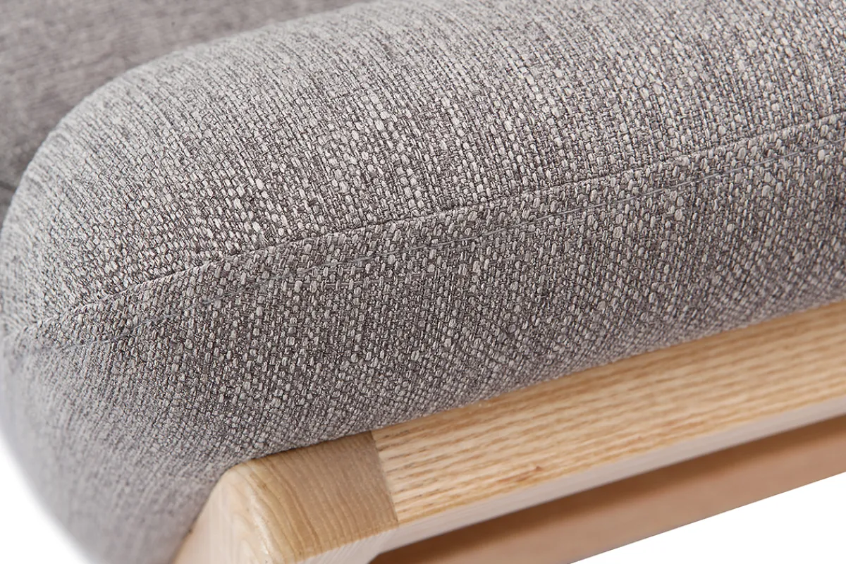 Miliboo Sofa skandinavisch 3 Plätze Grau Holzbeine YOKO* Design-sofas