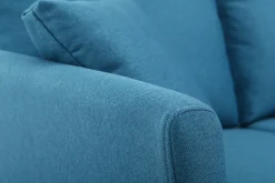 Miliboo Sofa skandinavisch 2 Plätze Blaugrün helle Holzbeine OSLO* Design-sofas