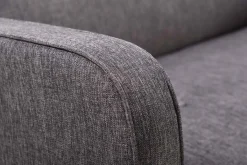 Miliboo Sofa skandinavisch 2 Plätze Dunkelgrau ULLA* Design-sofas
