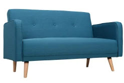 Miliboo Sofa skandinavisch 2 Plätze Blau ULLA* Design-sofas