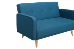 Miliboo Sofa skandinavisch 2 Plätze Blau ULLA* Design-sofas