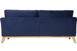 Miliboo Sofa skandinavisch 3 Plätze Hellgrau Holzbeine OSLO* Design-sofas