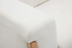Miliboo Sofa skandinavisch 2 Plätze Altweiß Holzbeine FJORD* Design-sofas