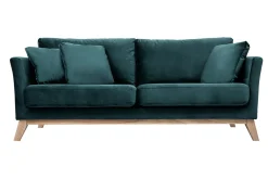 Miliboo Sofa skandinavisch 3 Plätze Bezug abnhembar Rosa OSLO* Design-sofas