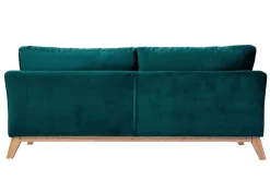 Miliboo Sofa skandinavisch 3 Plätze Bezug abnhembar Rosa OSLO* Design-sofas