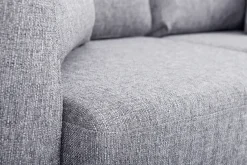 Miliboo Sofa skandinavisch 2 Plätze Hellgrau helle Holzbeine OSLO* Design-sofas