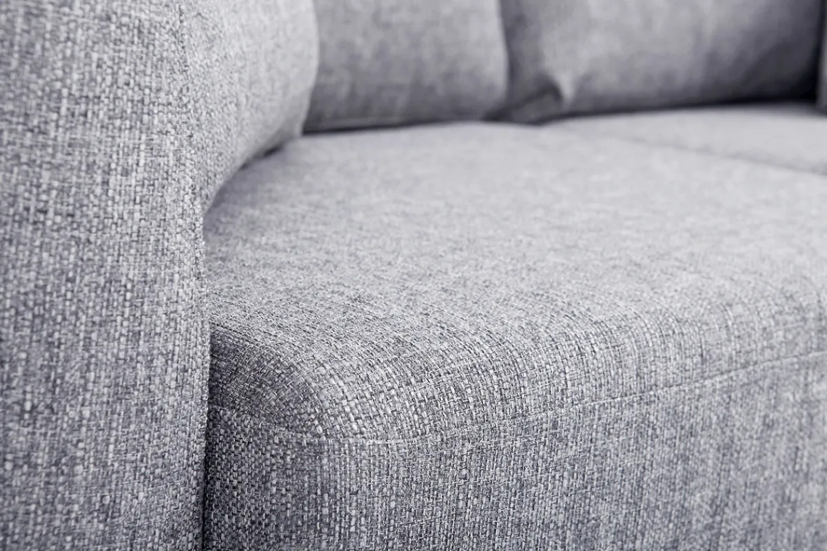Miliboo Sofa skandinavisch 2 Plätze Hellgrau helle Holzbeine OSLO* Design-sofas