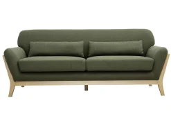 Miliboo Sofa skandinavisch 3 Plätze Khaki YOKO* Design-sofas