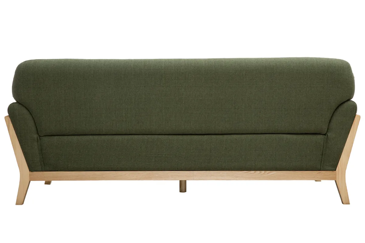 Miliboo Sofa skandinavisch 3 Plätze Khaki YOKO* Design-sofas