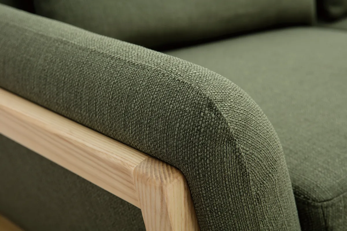 Miliboo Sofa skandinavisch 3 Plätze Khaki YOKO* Design-sofas