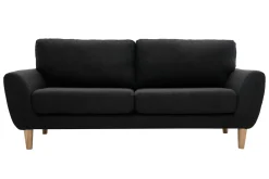 Miliboo Sofa Skandinavisch Stoff Anthrazitgrau 3-Sitzer ALICE* Design-sofas