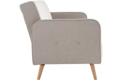Miliboo Sofa verstellbar 3 Plätze skandinavisches Design Naturfarbe ULLA* Schlafsofas