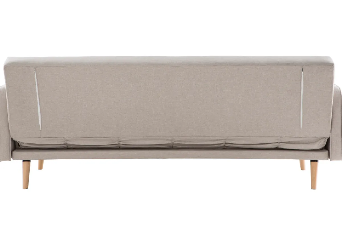 Miliboo Sofa verstellbar 3 Plätze skandinavisches Design Naturfarbe ULLA* Schlafsofas