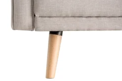 Miliboo Sofa verstellbar 3 Plätze skandinavisches Design Naturfarbe ULLA* Schlafsofas
