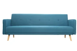 Miliboo Sofa verstellbar 3 Plätze skandinavisches Design Blaugrün ULLA* Schlafsofas