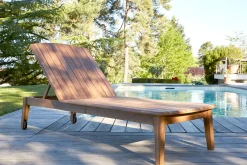 Miliboo Sonnenliegen aus massivem Akazienholz (2er-Set) CANOPEE* Gartenliegen