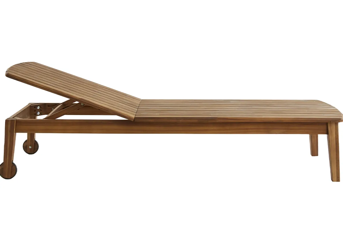 Miliboo Sonnenliegen aus massivem Akazienholz (2er-Set) CANOPEE* Gartenliegen