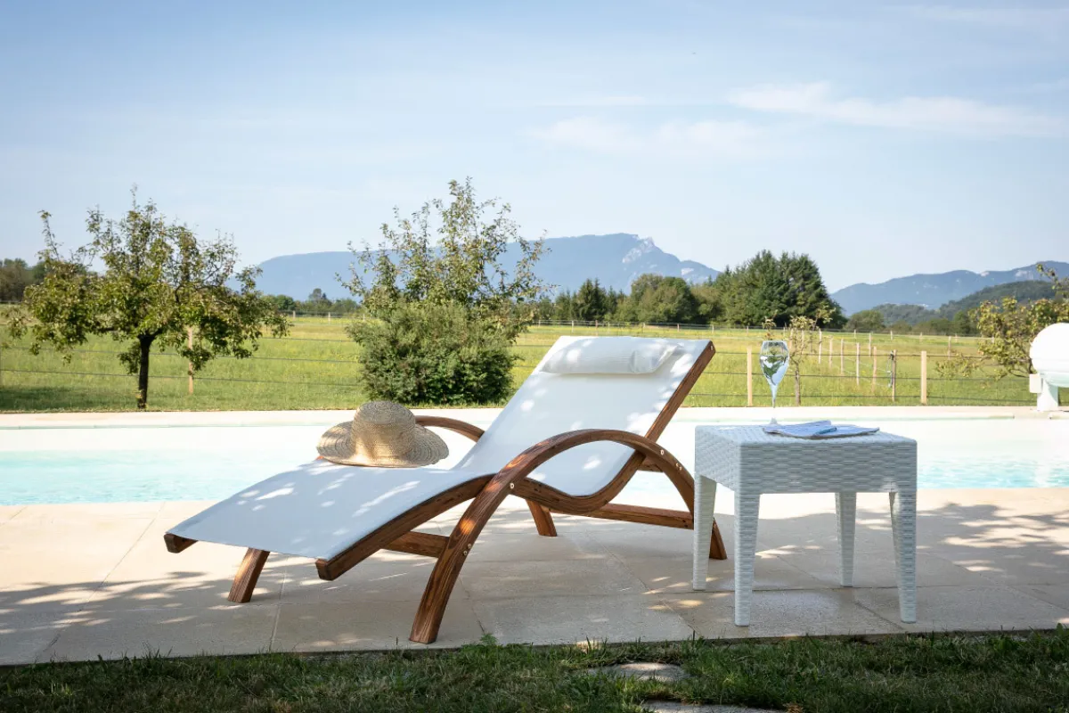 Miliboo Sonnenstuhl Cremefarben BIARRITZ* Gartenliegen