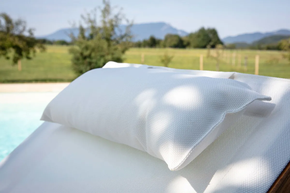Miliboo Sonnenstuhl Cremefarben BIARRITZ* Gartenliegen