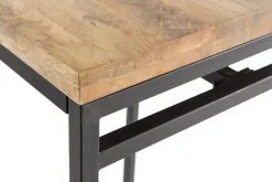Miliboo Stehtisch rechteckig aus Mangoholz und schwarzem Metall YPSTER* Bartische/ Bar