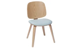 Miliboo Stühle aus hellem Holz und hellgrauem Stoff (2er-Set) BECK* Design-stühle|Holzstühle