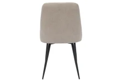 Miliboo Stühle aus naturfarbenem Stoff mit Samteffekt und schwarzem Metall (2er-Set) CULT* Design-stühle