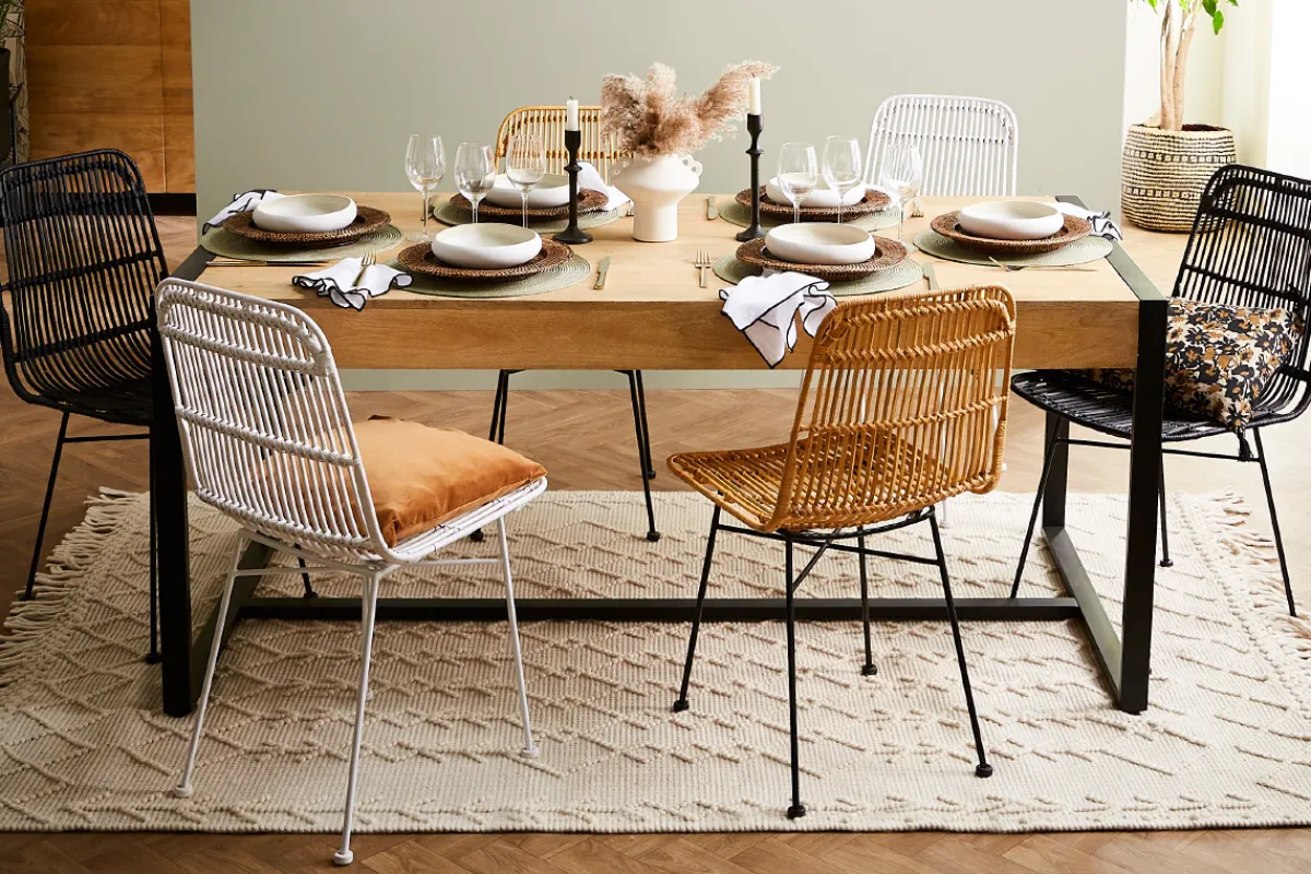 Miliboo Stühle aus Rattan naturfarben 2-er Set MALACCA* Design-stühle