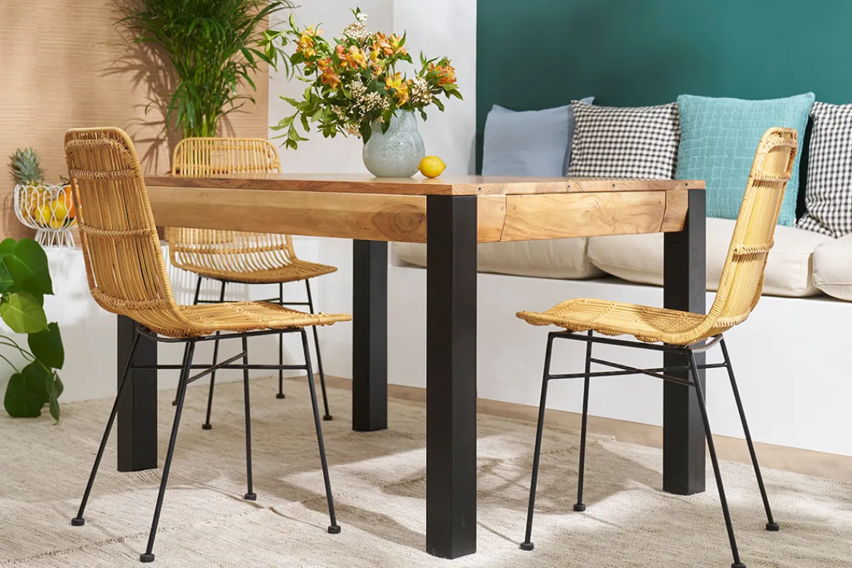 Miliboo Stühle aus Rattan naturfarben 2-er Set MALACCA* Design-stühle