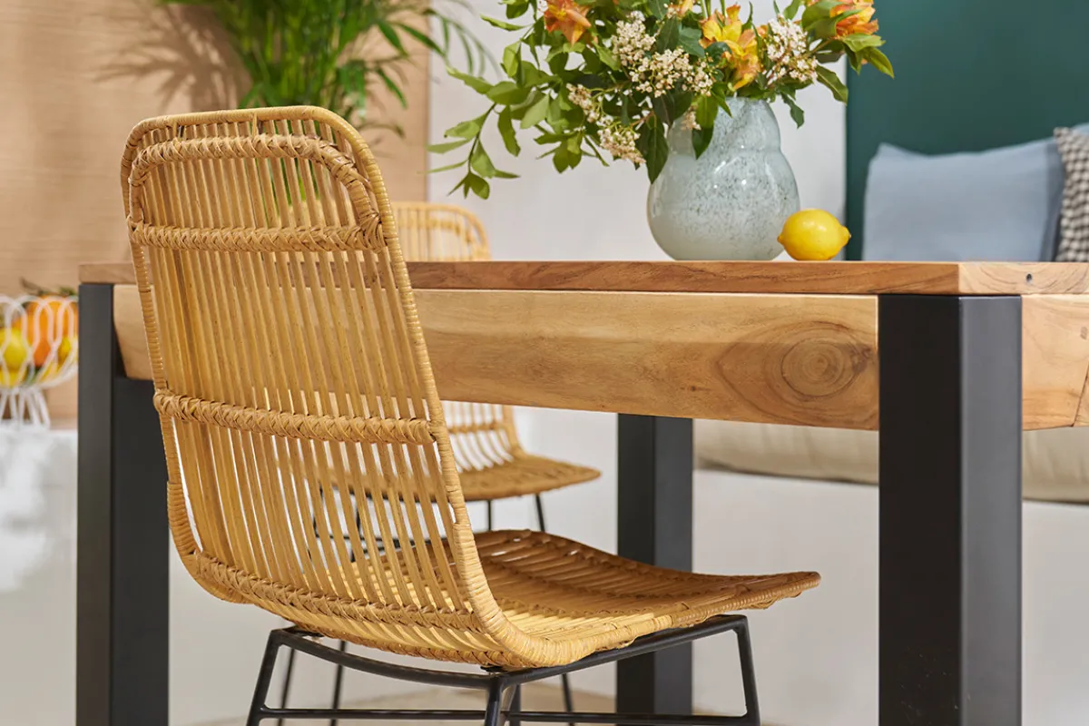 Miliboo Stühle aus Rattan naturfarben 2-er Set MALACCA* Design-stühle