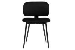 Miliboo Stühle aus schwarzem Samtstoff und Metall (2er-Set) ATRIUM* Design-stühle
