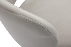 Miliboo Stühle aus taupefarbenem Samt und schwarzem Metall (2er-Set) ATRIUM* Design-stühle
