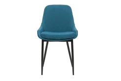 Miliboo Stühle entenblauer Stoff (2er-Set) HOLO* Design-stühle