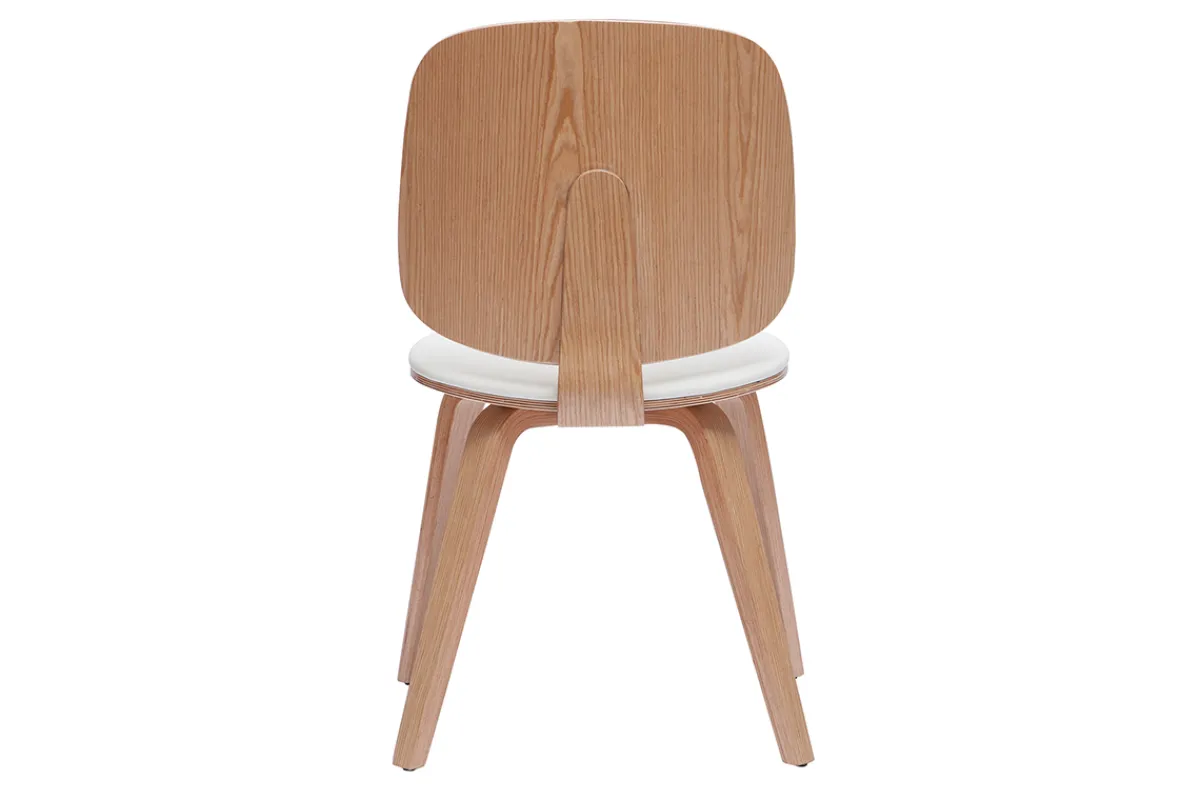 Miliboo Stühle helles Holz und weiß (2er-Set) BECK* Design-stühle|Holzstühle